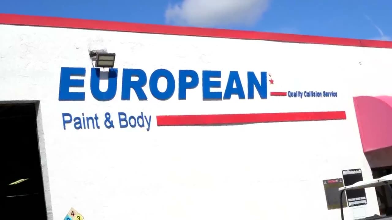European Paint & Body shop exterior
